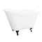 Aqua Eden Clawfoot Bathtubs, 51.19 L, 30.69 W, White/Oil Rubbed Bronze, Cast Iron VCTND5130NT5 - alternate 1